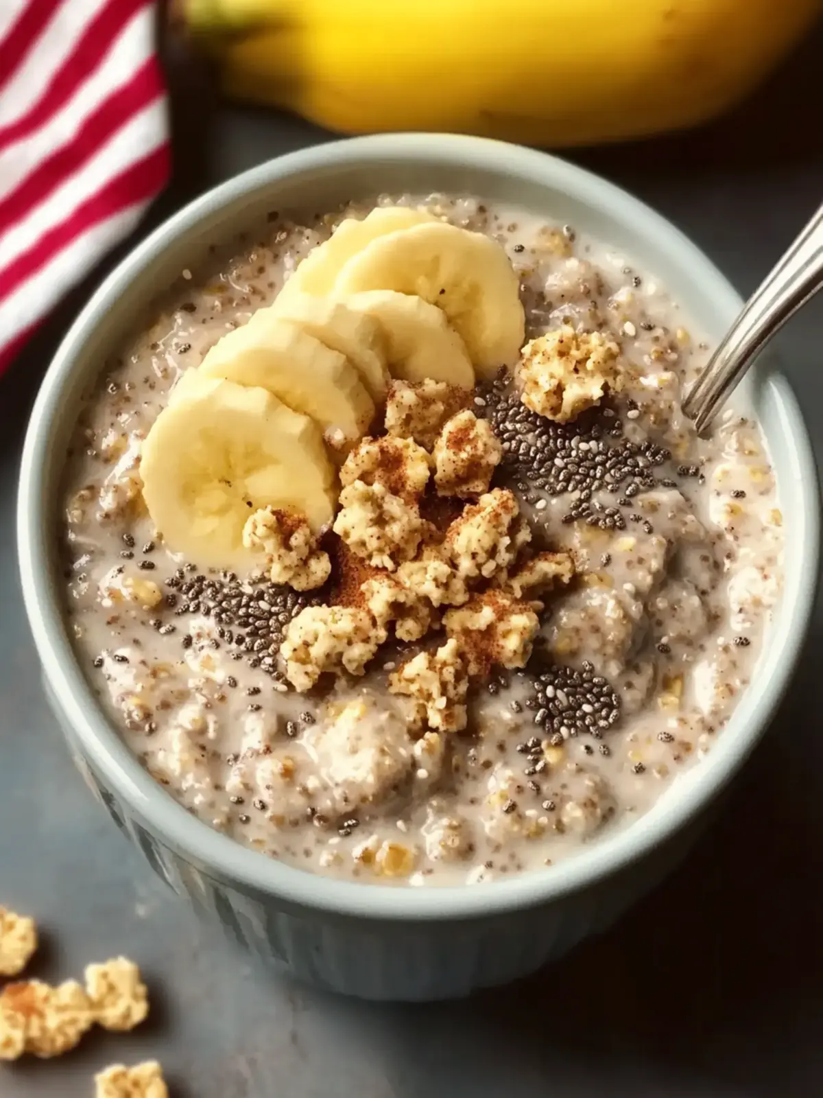 Maple Cinnamon Overnight Oats With Chia Seeds