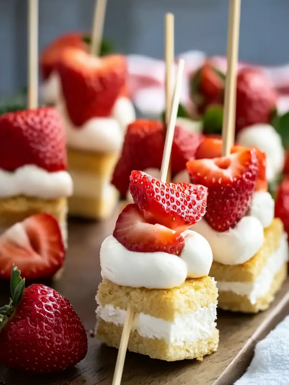 Irresistible Strawberry Shortcake Kabobs for Summer Fun 2 Irresistible Strawberry Shortcake Kabobs