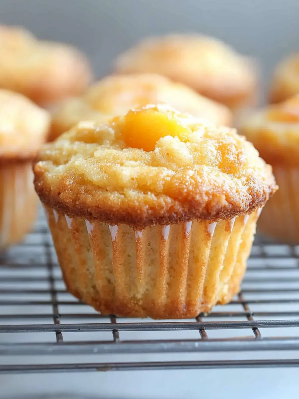 Keto Peach Muffins