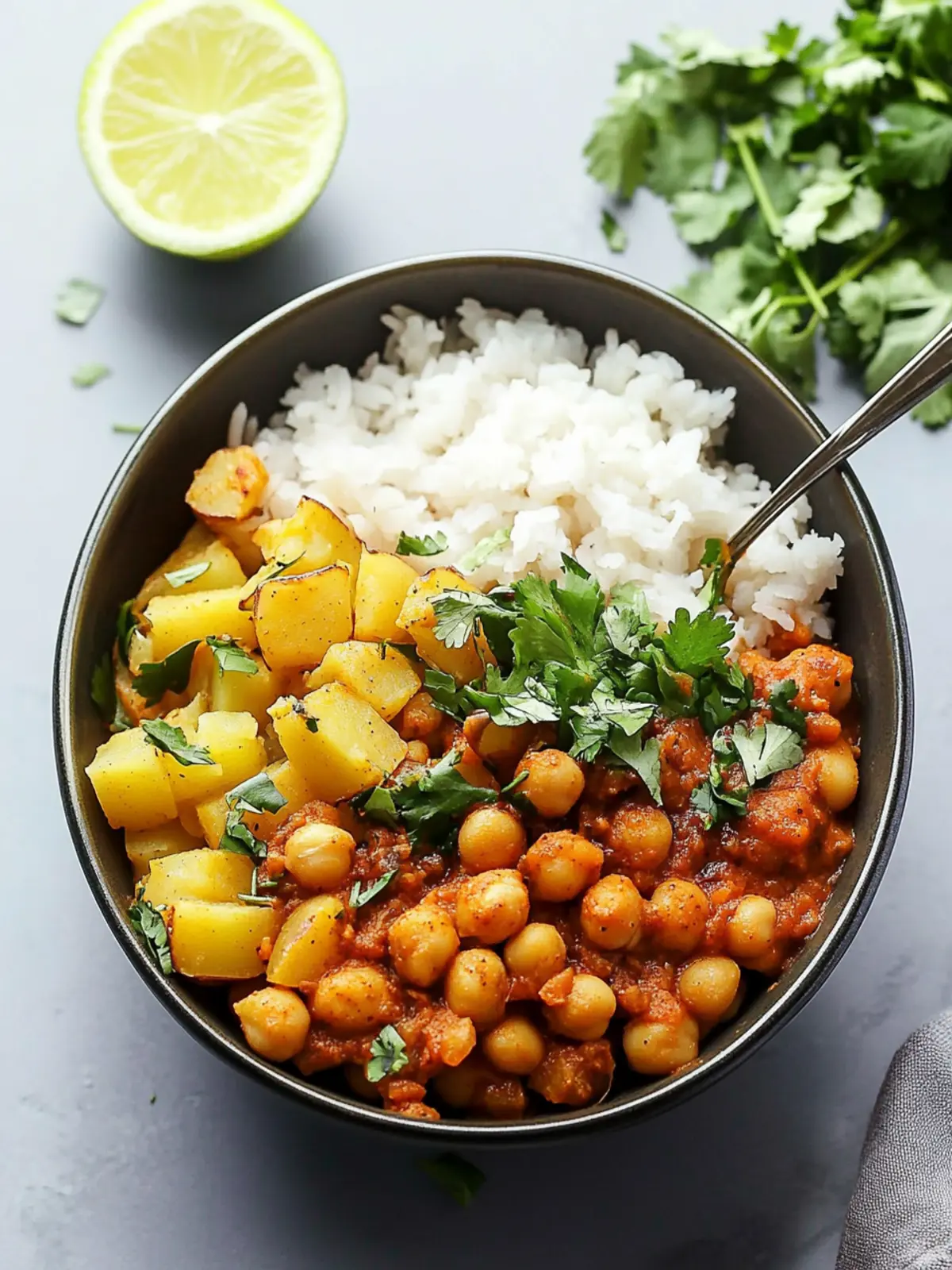 Easy Chickpea Curry Spiced Potato Bowl for Cozy Nights 3 Easy Chickpea Curry Spiced Potato Bowl
