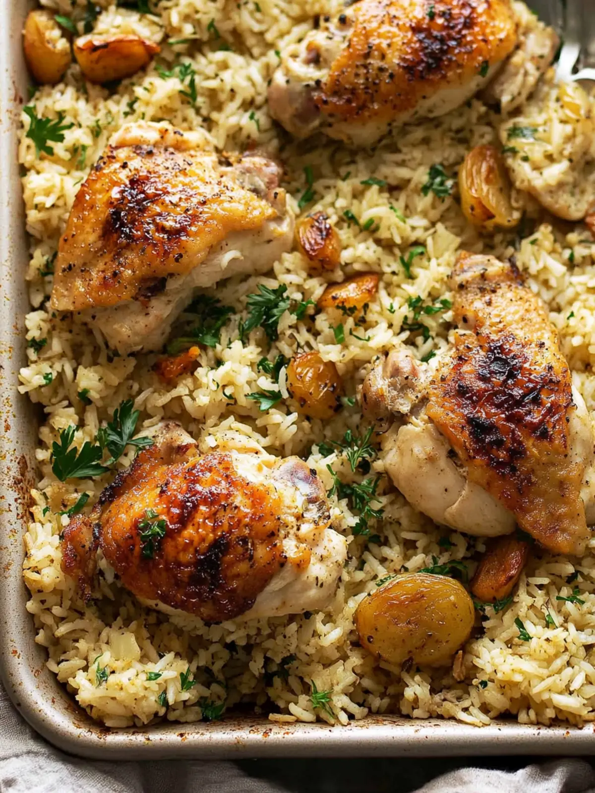 Oven Baked Chicken and Rice