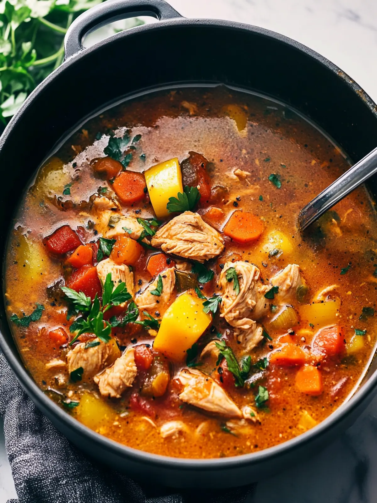 Soul-Warming Chicken Stew Loaded with Bacon and Veggies 3 Chicken Stew