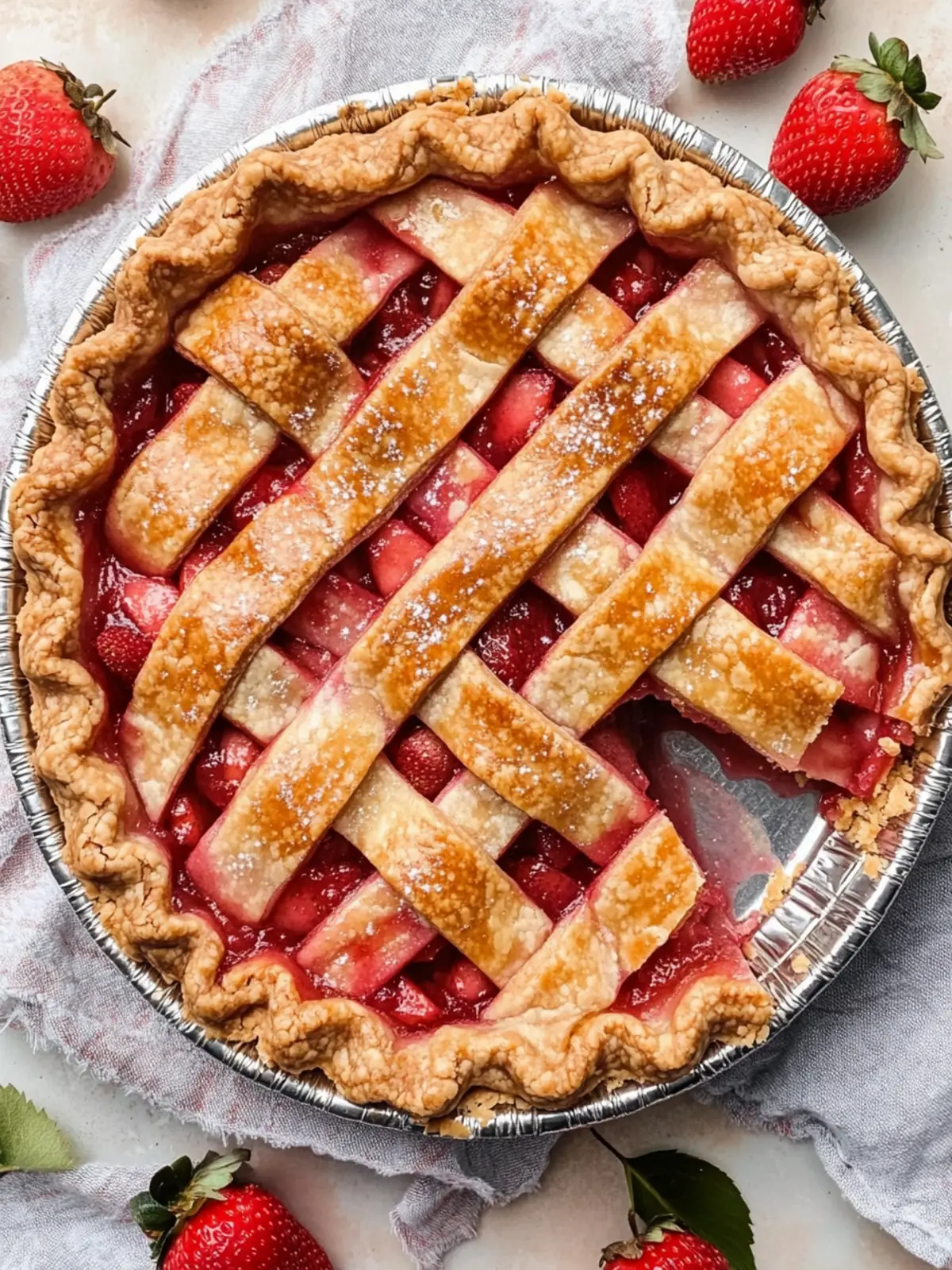 Classic Strawberry Rhubarb Pie