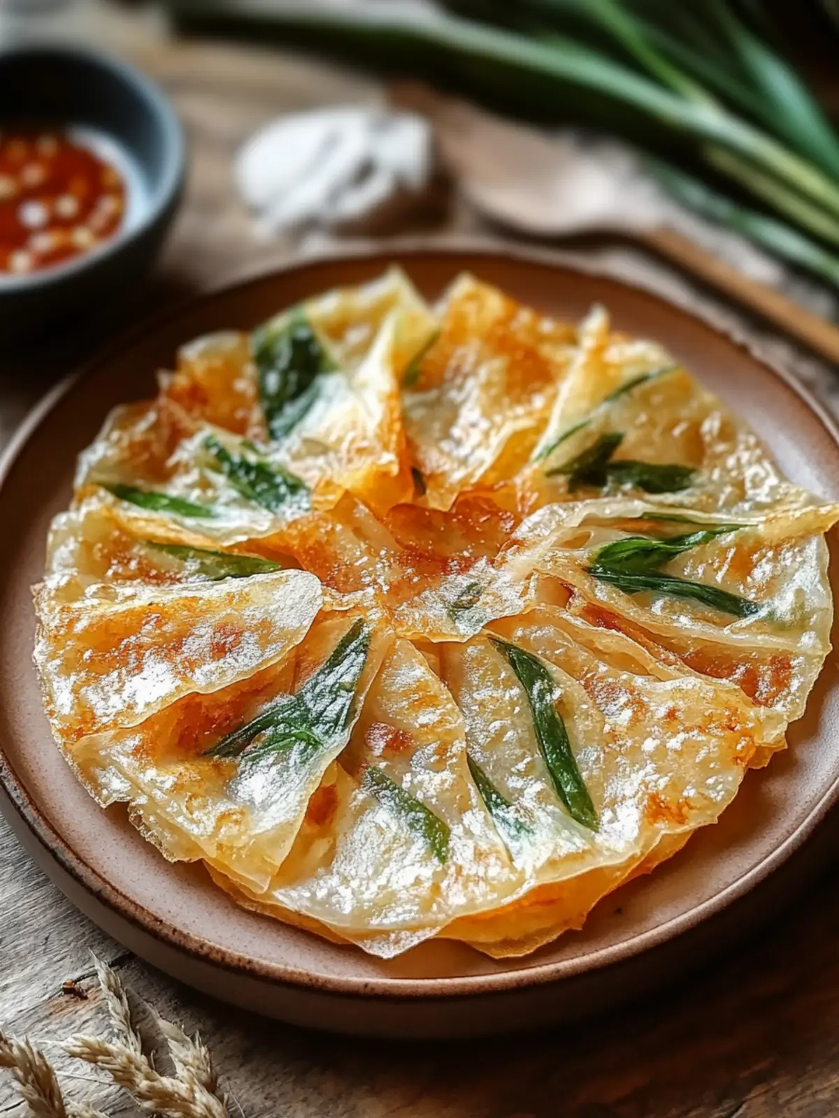 Crispy Rice Paper Pancake