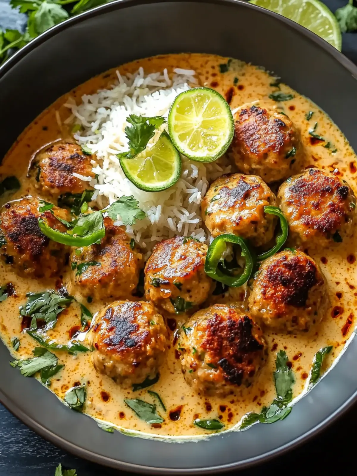 Thai Chicken Meatballs in Coconut Curry for Easy Weeknight Joy 4 Thai Chicken Meatballs in Coconut Curry