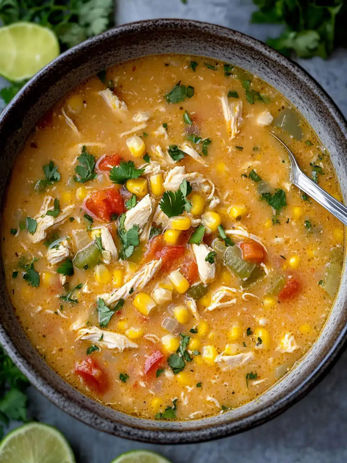 Mexican Corn Chicken Soup