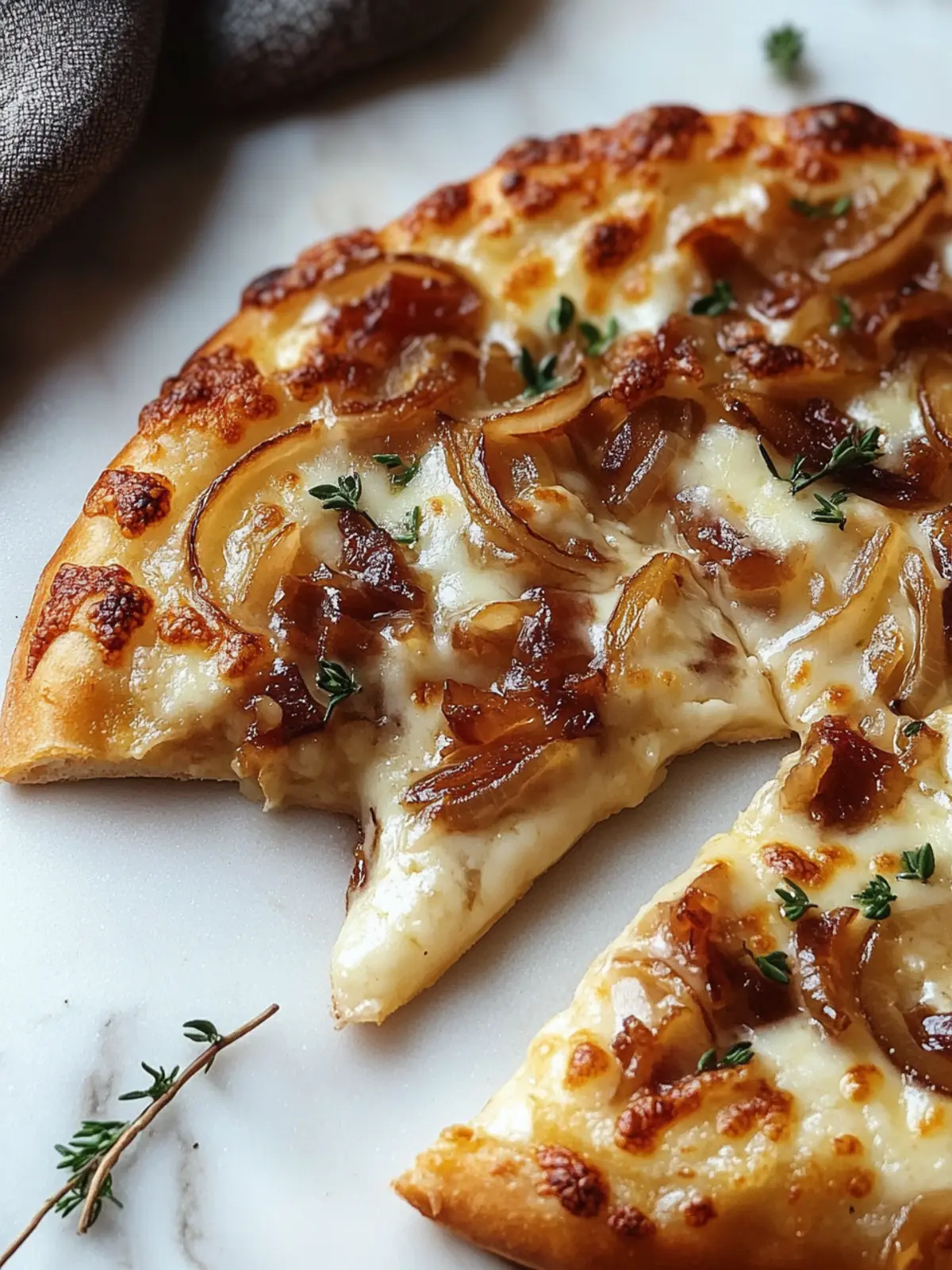 Ultimate French Onion Soup Pizza with Savory Caramelized Onions and Melted Cheese