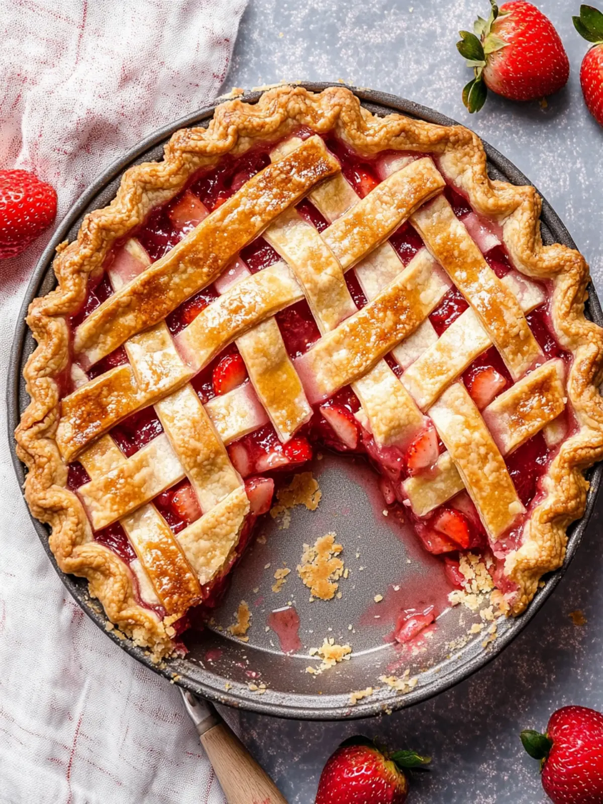 Classic Strawberry Rhubarb Pie