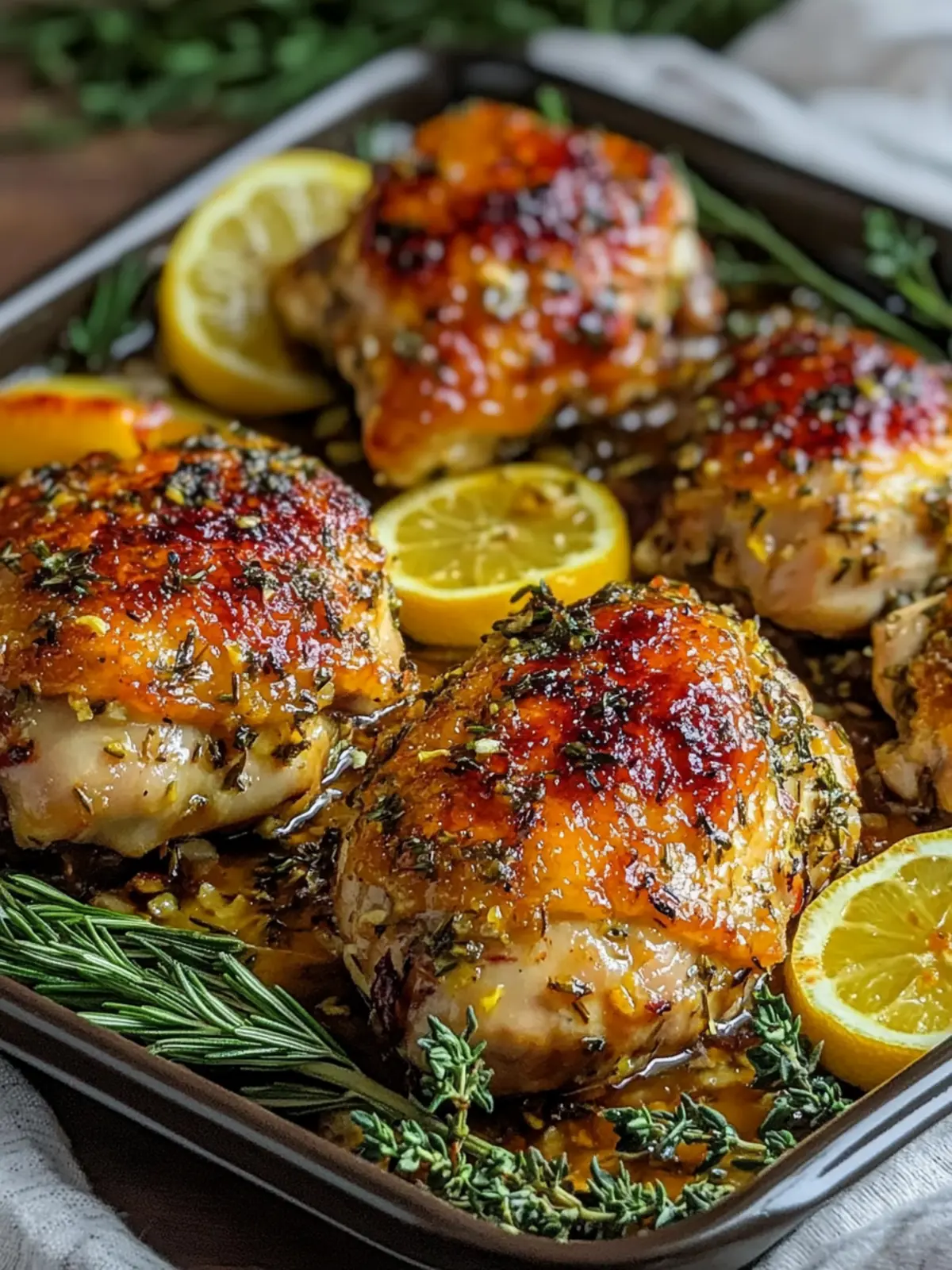 Crispy Lemon Herb Roasted Chicken Thighs that Wow Every Time 3 Crispy Lemon Herb Roasted Chicken Thighs