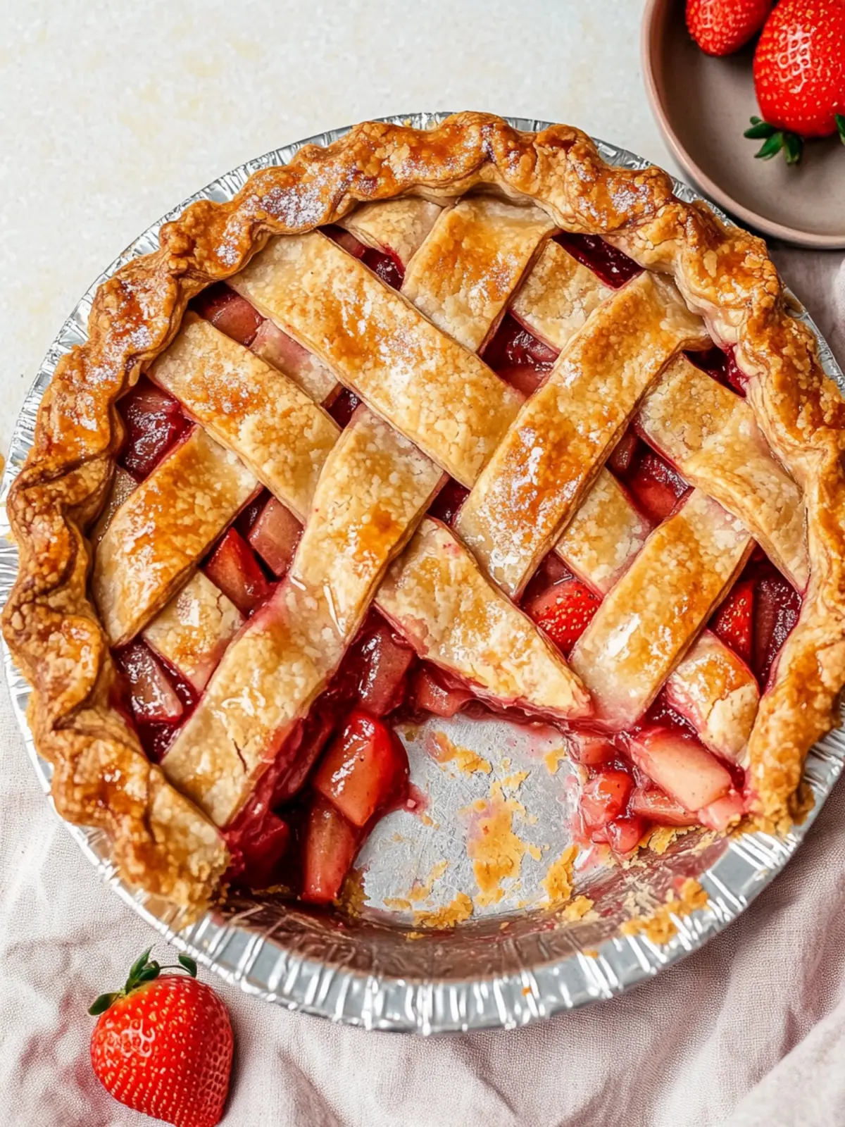 Classic Strawberry Rhubarb Pie