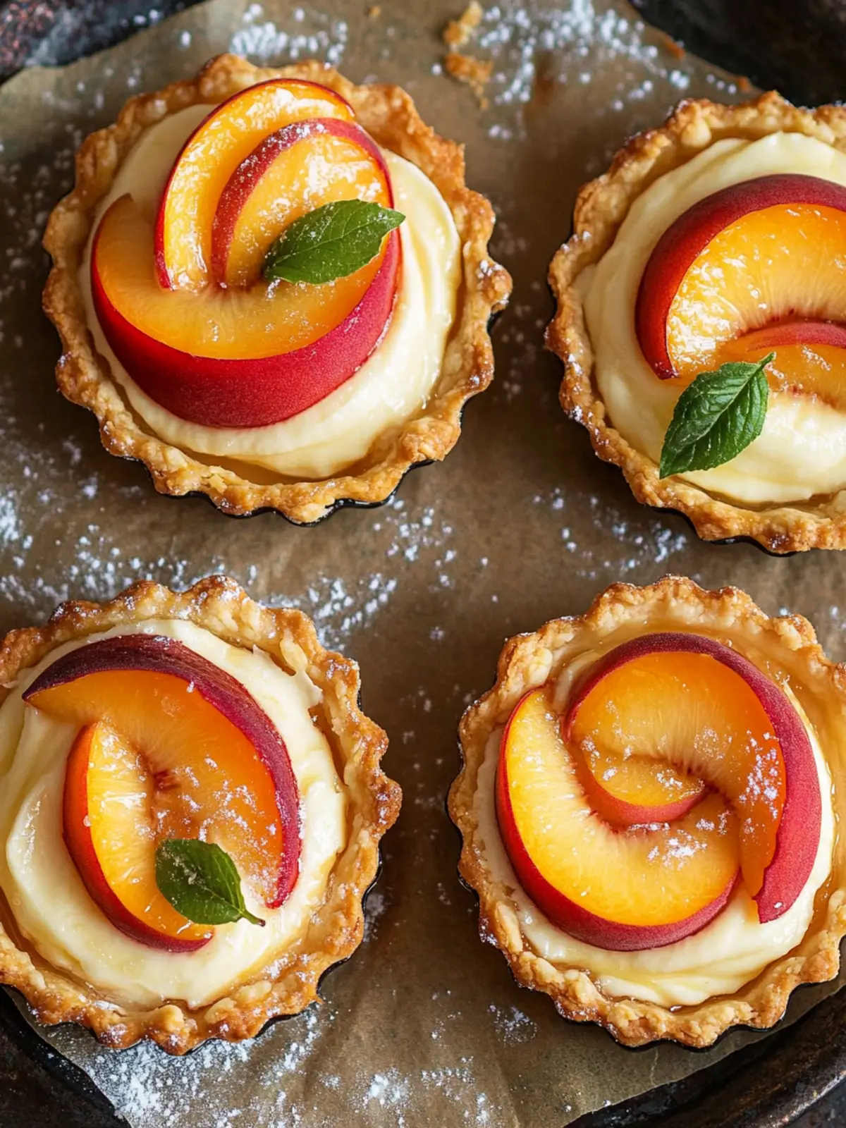 Irresistible Mini Peach Cream Cheese Tarts for Summer Bliss 4 Mini Peach Cream Cheese Tarts