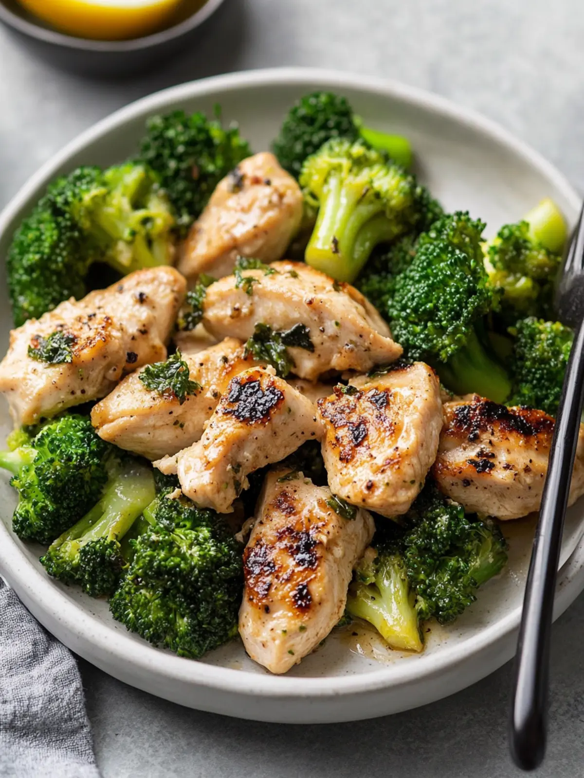 Air Fryer Chicken and Broccoli