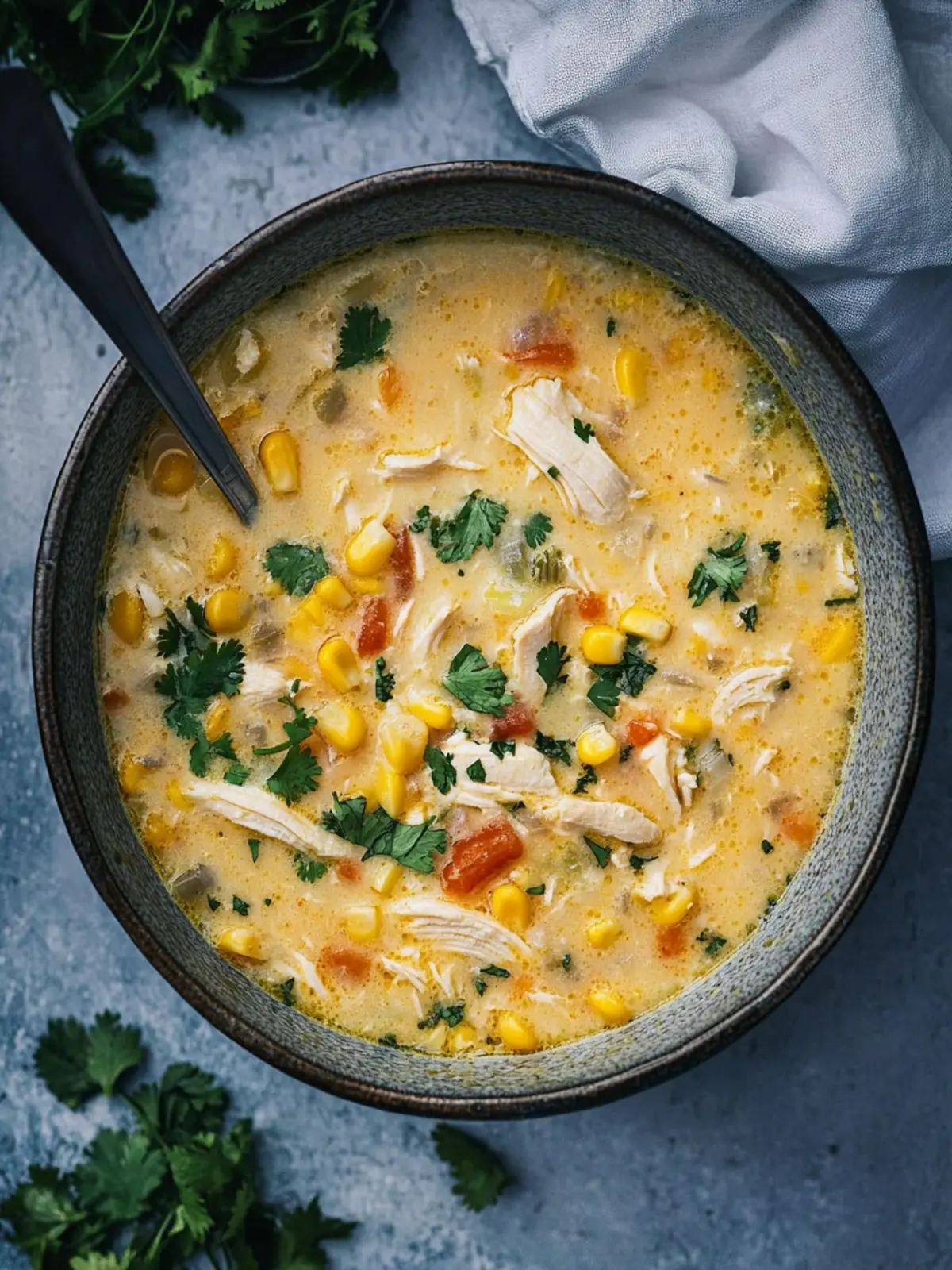 Mexican Corn Chicken Soup