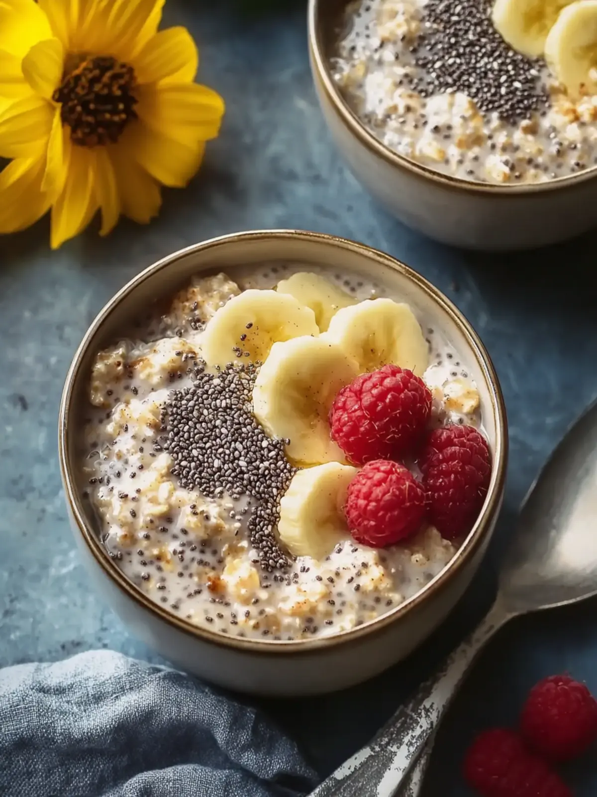 Maple Cinnamon Overnight Oats With Chia Seeds