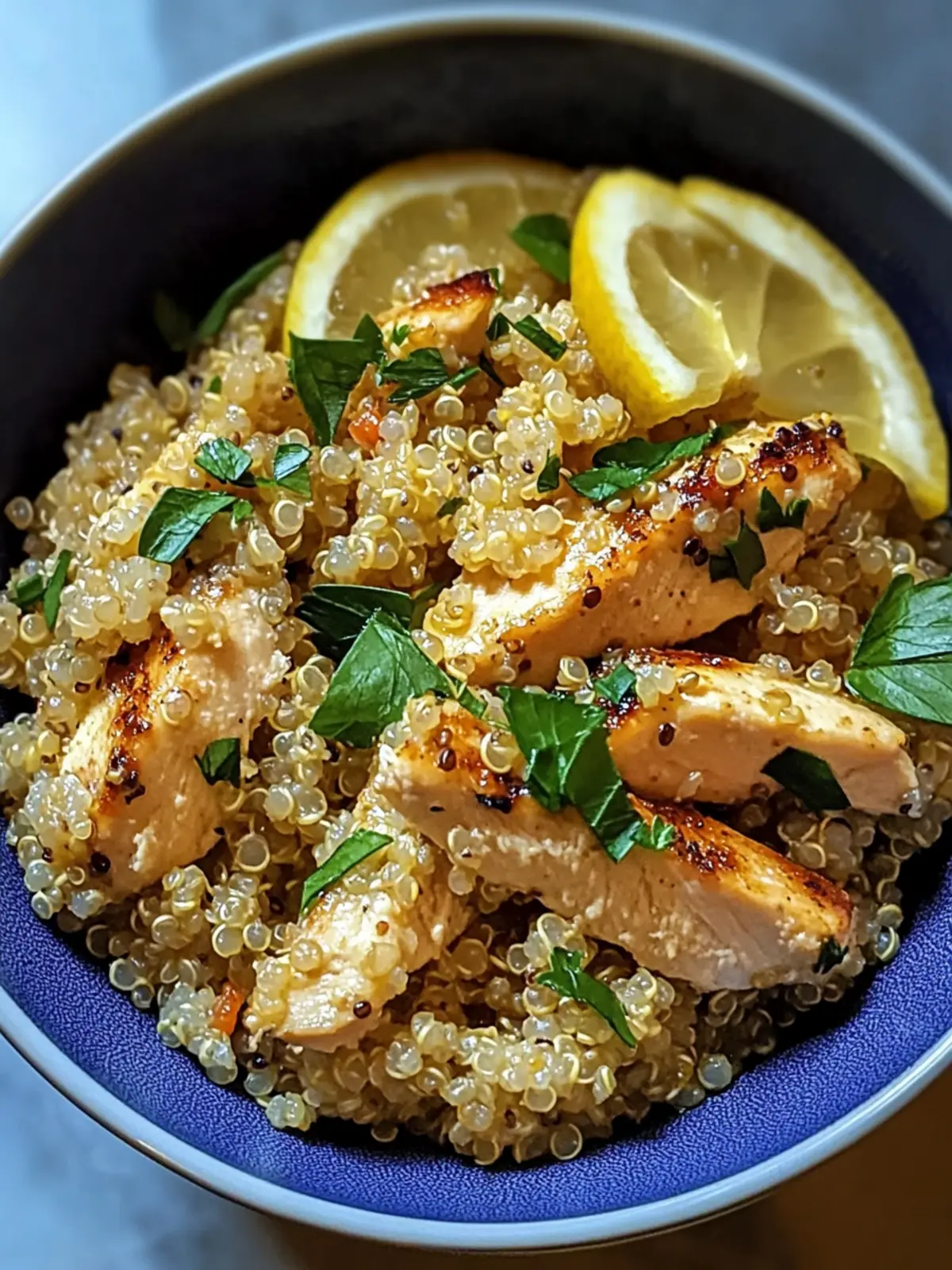 Garlic Lemon Chicken Quinoa