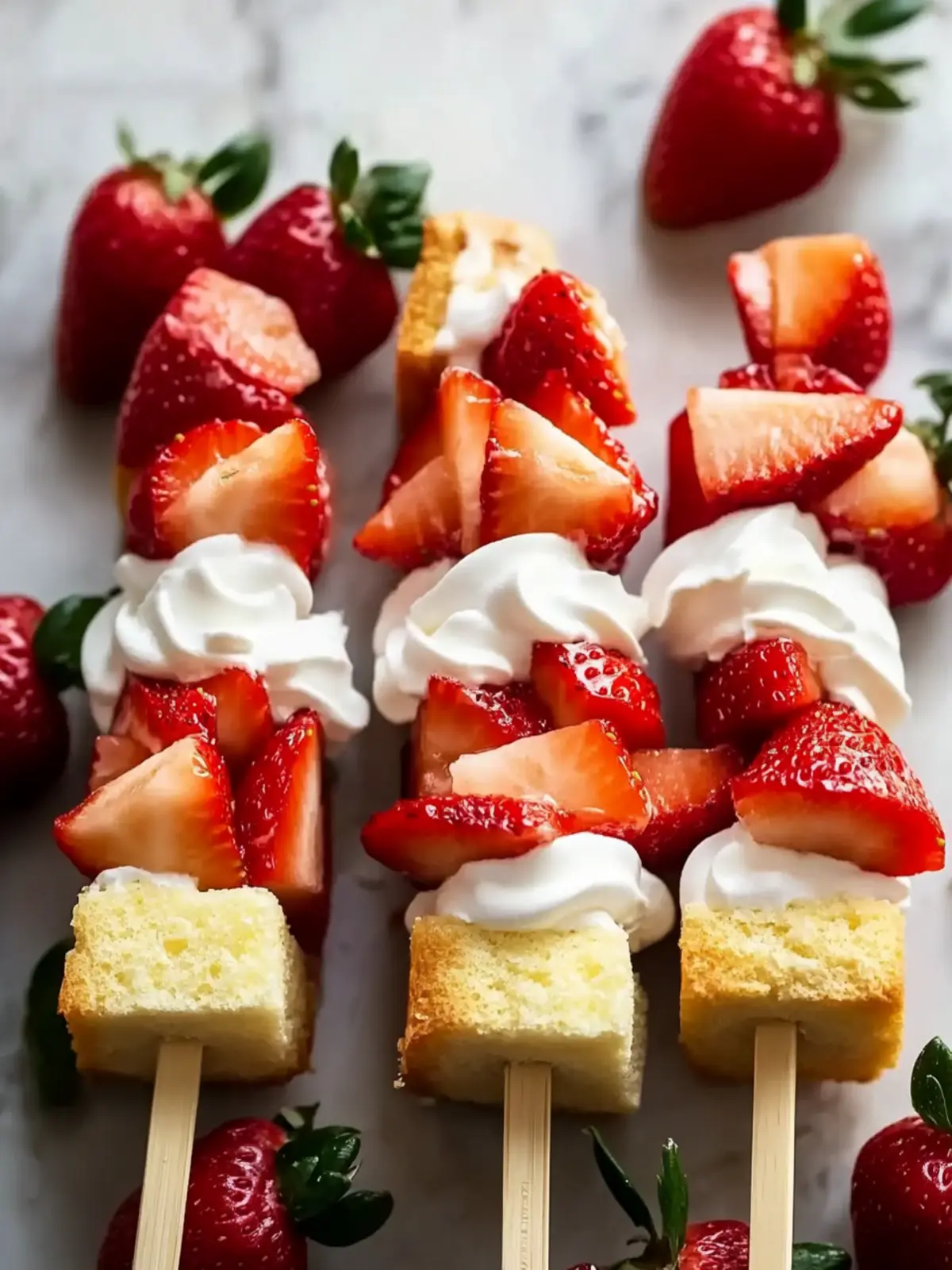 Irresistible Strawberry Shortcake Kabobs for Summer Fun 4 Irresistible Strawberry Shortcake Kabobs