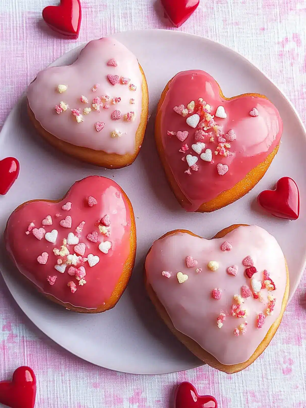 Homemade Valentine’s Heart Shaped Donuts to Delight Everyone 2 Homemade Valentine’s Heart Shaped Donuts