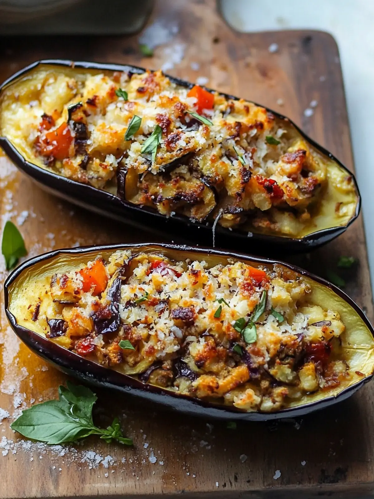 Savory Stuffed Eggplant: Easy Comfort Food You'll Love 2 Stuffed Eggplant