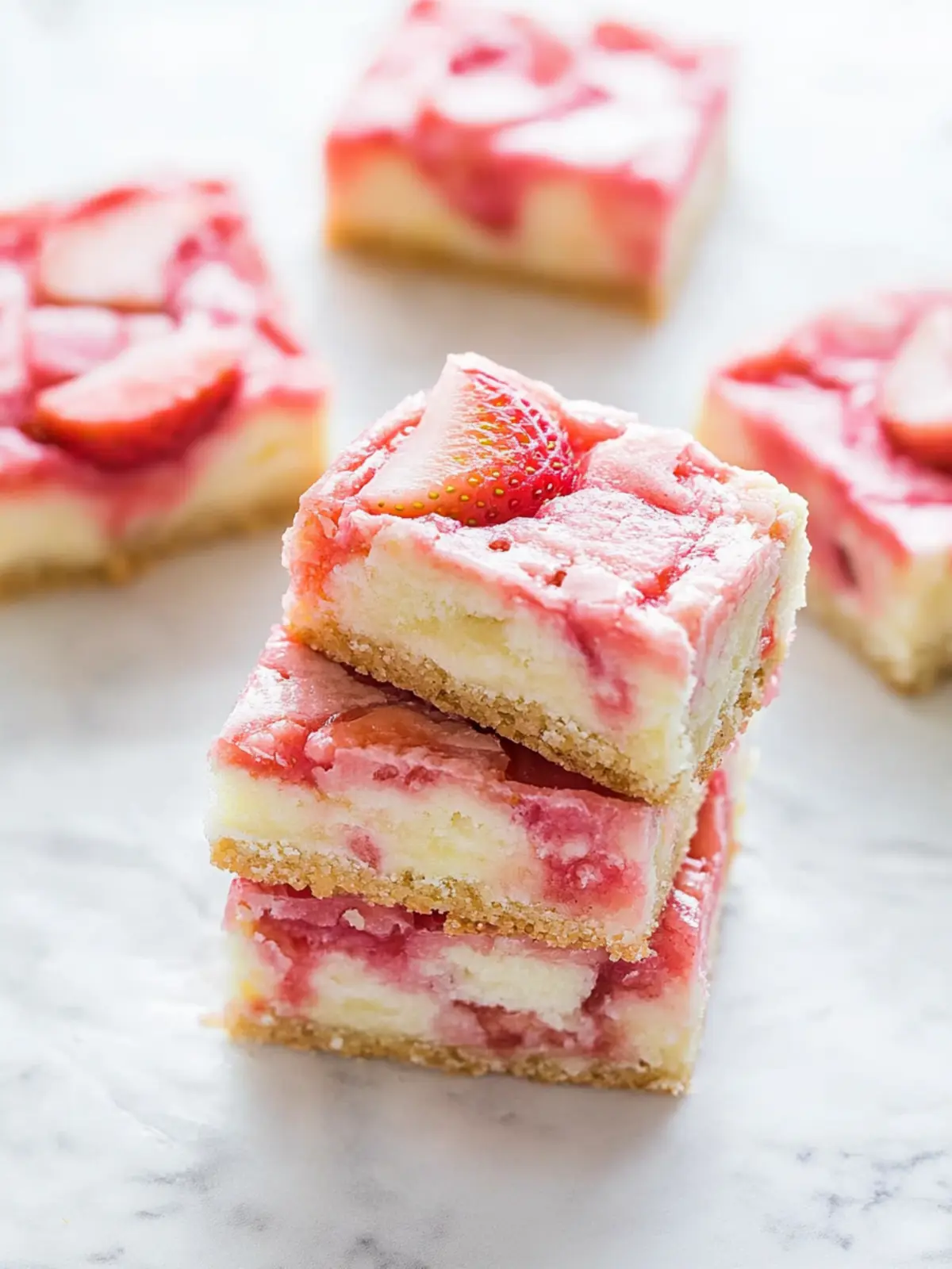 Irresistible Strawberry White Chocolate Gooey Bars in 5 Steps 2 Strawberry White Chocolate Gooey Bars