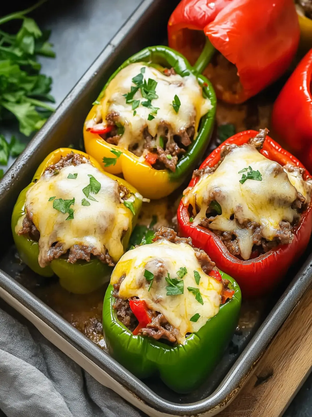 Philly Cheesesteak Stuffed Peppers that Bring Comfort Home 3 Philly Cheesesteak Stuffed Peppers
