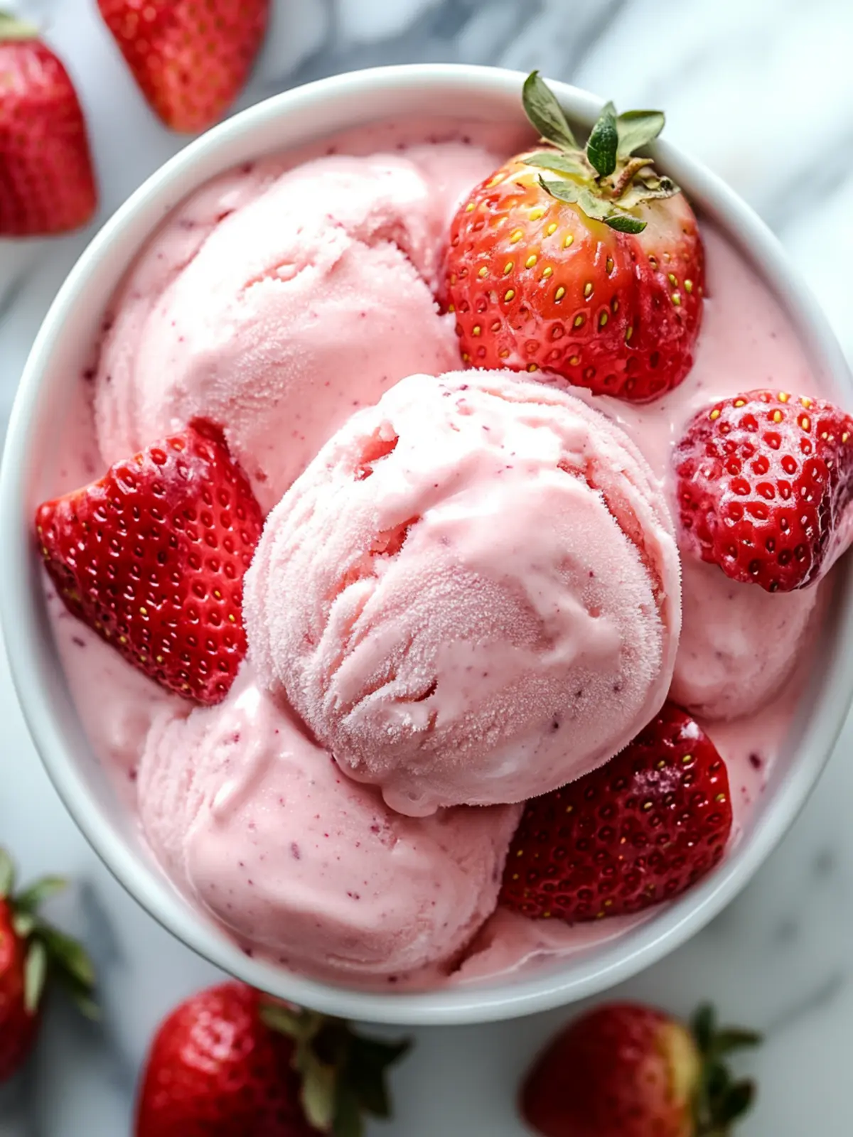 Strawberry Greek Frozen Yogurt