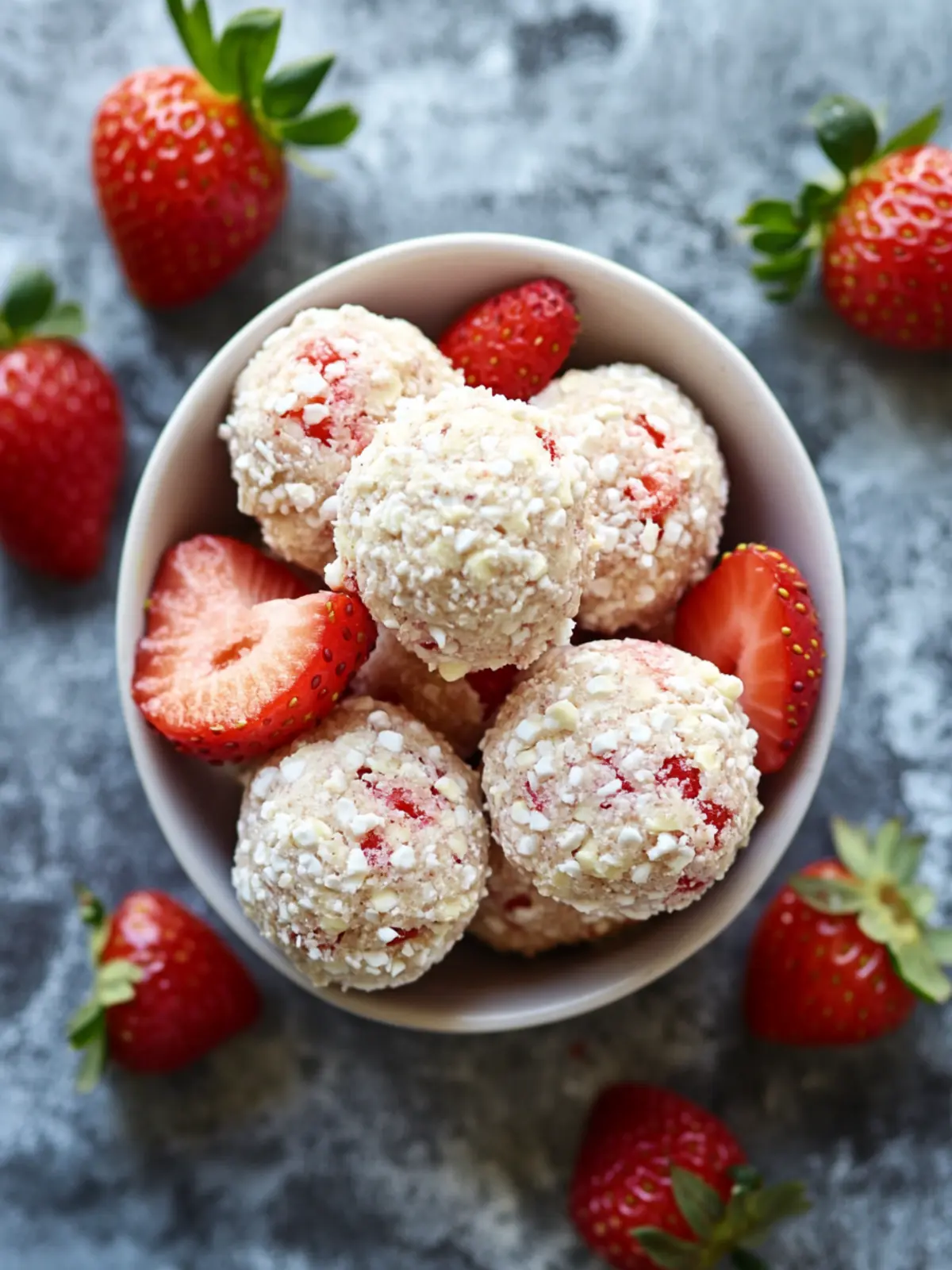 Strawberry Shortcake Energy Bites for Guilt-Free Snacking 5 Strawberry Shortcake Energy Bites