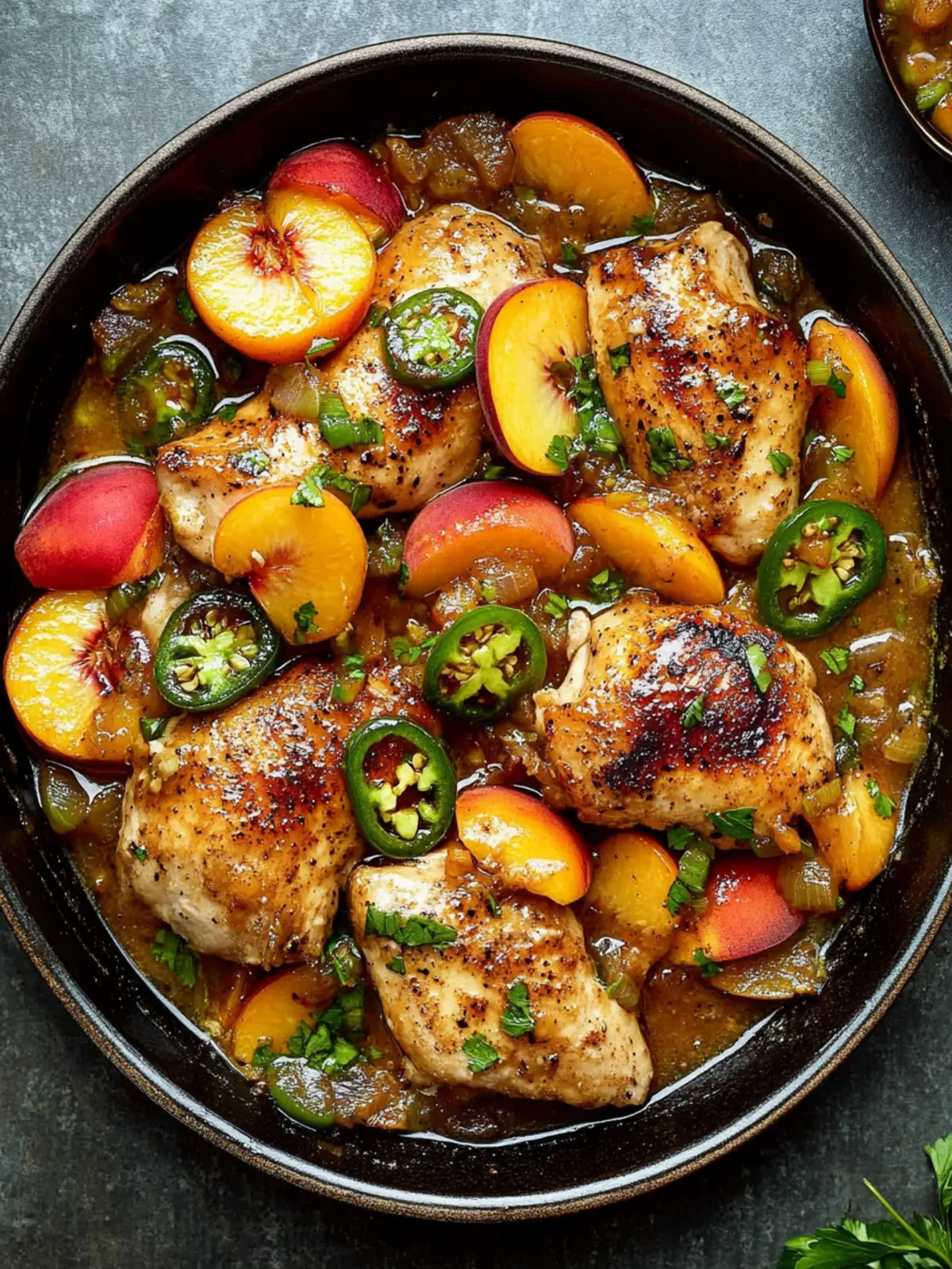 Savor Jalapeño Peach Chicken for a Sweet & Spicy Feast 2 Jalapeño Peach Chicken