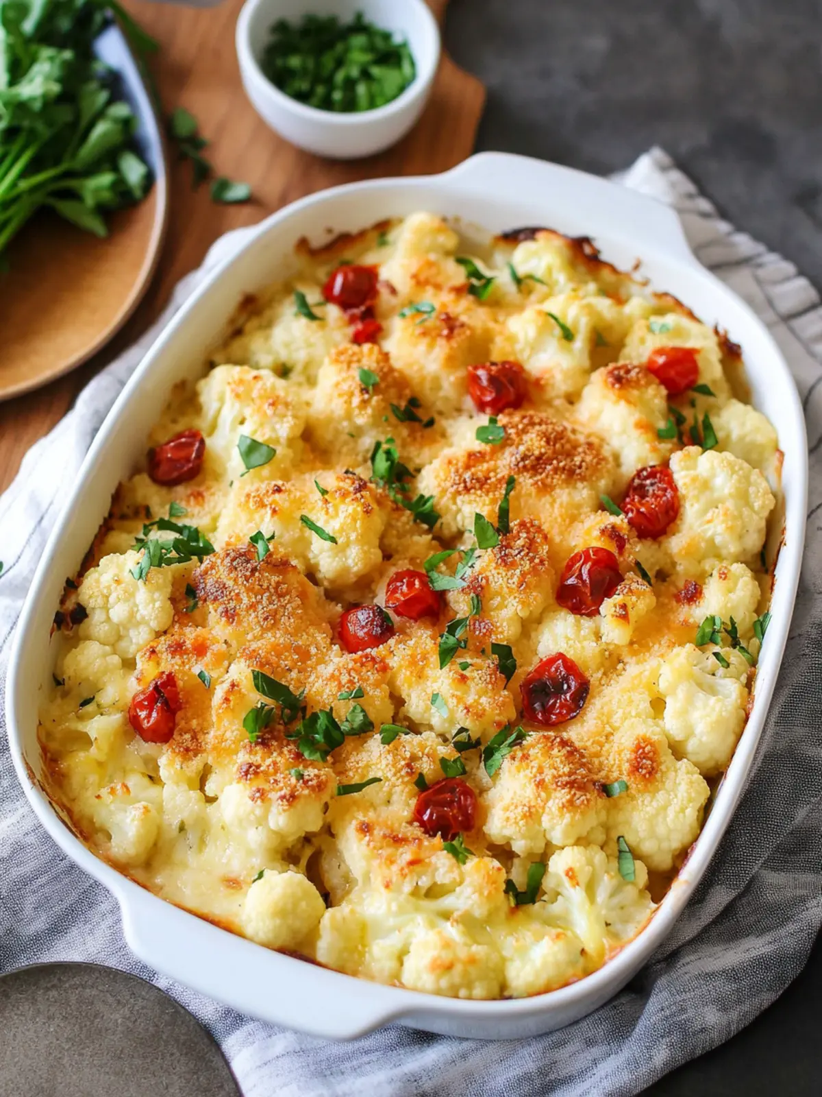 Irresistible Loaded Cauliflower Bake: Healthy Comfort Food