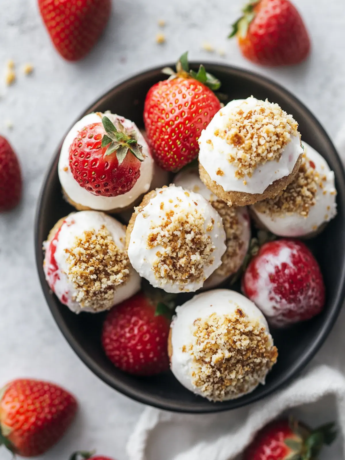 Strawberry Shortcake Energy Bites for Guilt-Free Snacking 2 Strawberry Shortcake Energy Bites