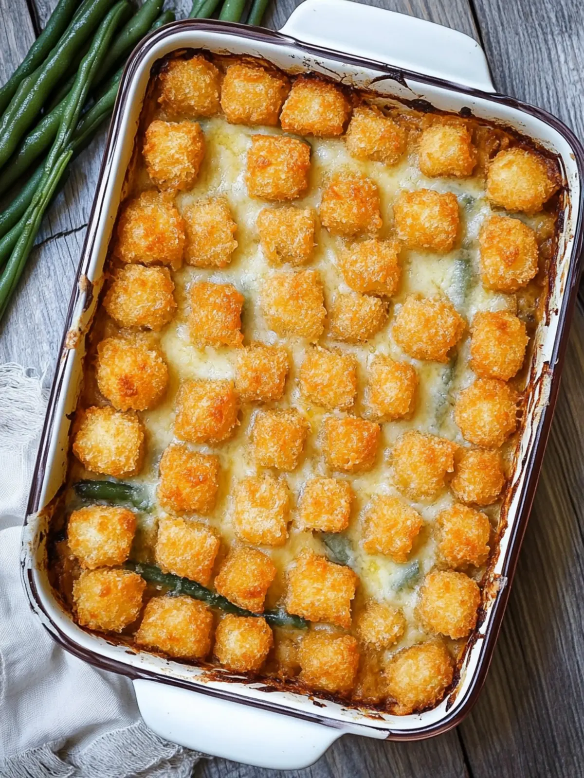 Savory Green Bean Casserole with Tater Tots Delight 5 Green Bean Casserole with Tater Tots