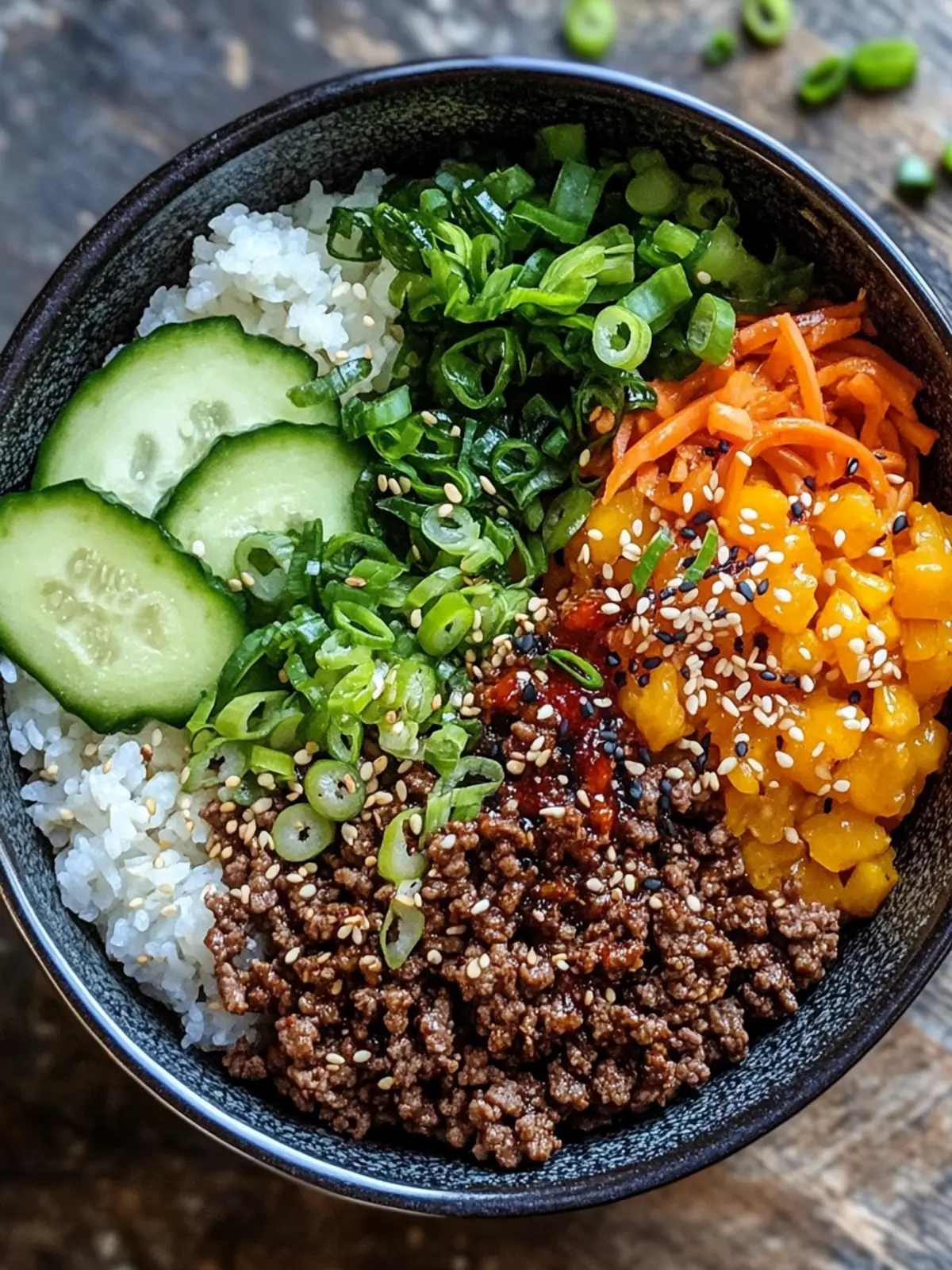 Korean Ground Beef Bowl