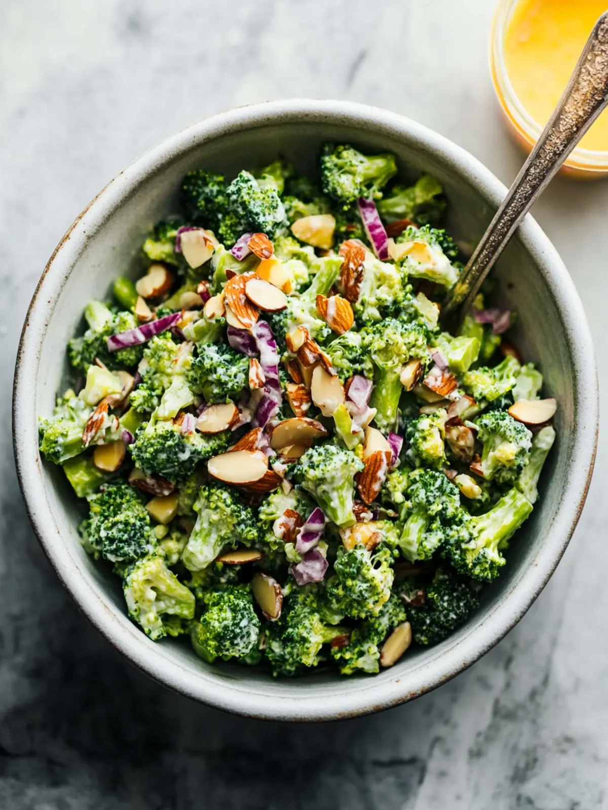 Broccoli Salad with Creamy Almond Dressing