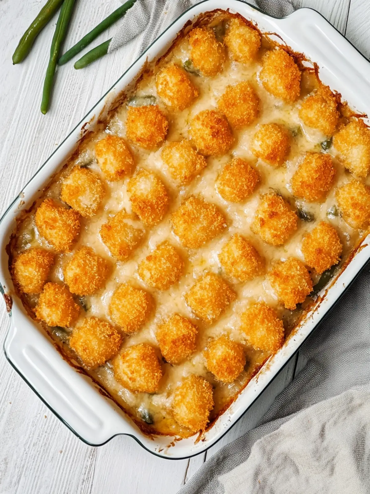 Savory Green Bean Casserole with Tater Tots Delight 2 Green Bean Casserole with Tater Tots