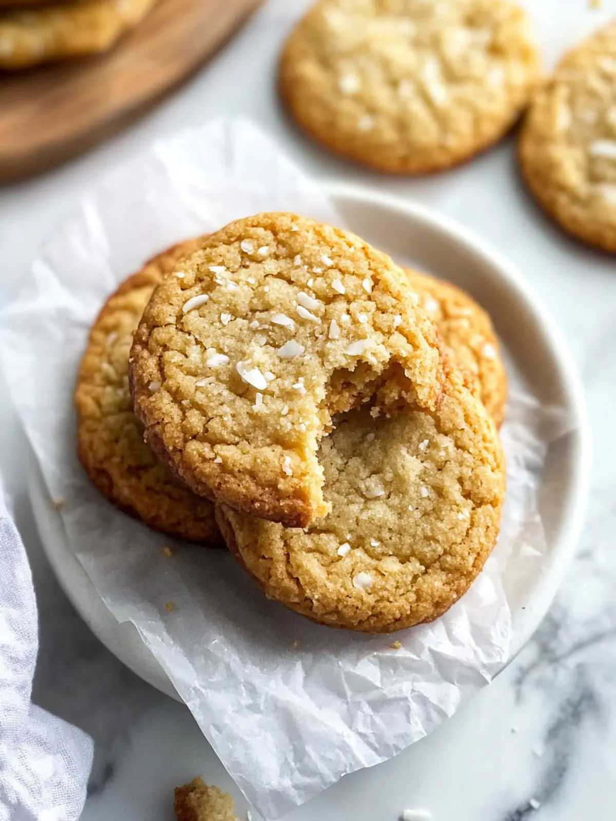 Chewy Toasted Coconut Cookies