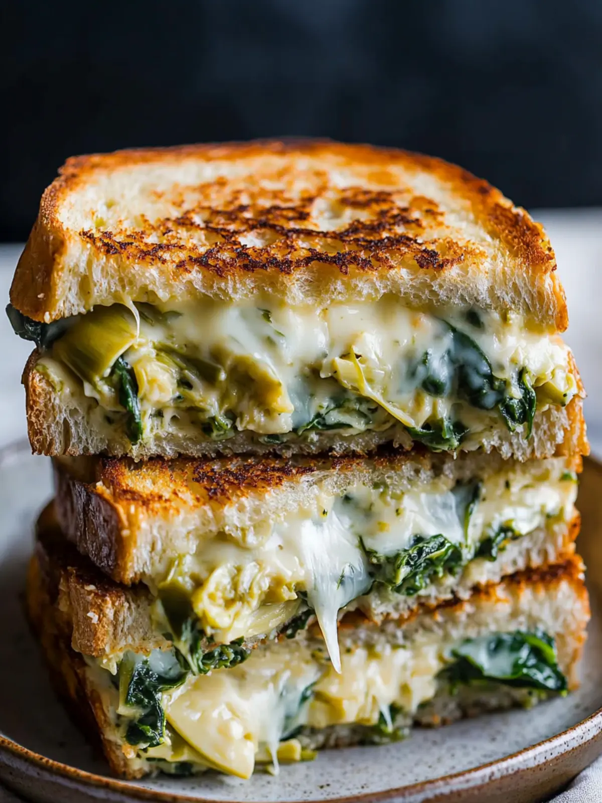 Spinach Artichoke Grilled Cheese: A Melty Dream Sandwich 4 Spinach Artichoke Grilled Cheese