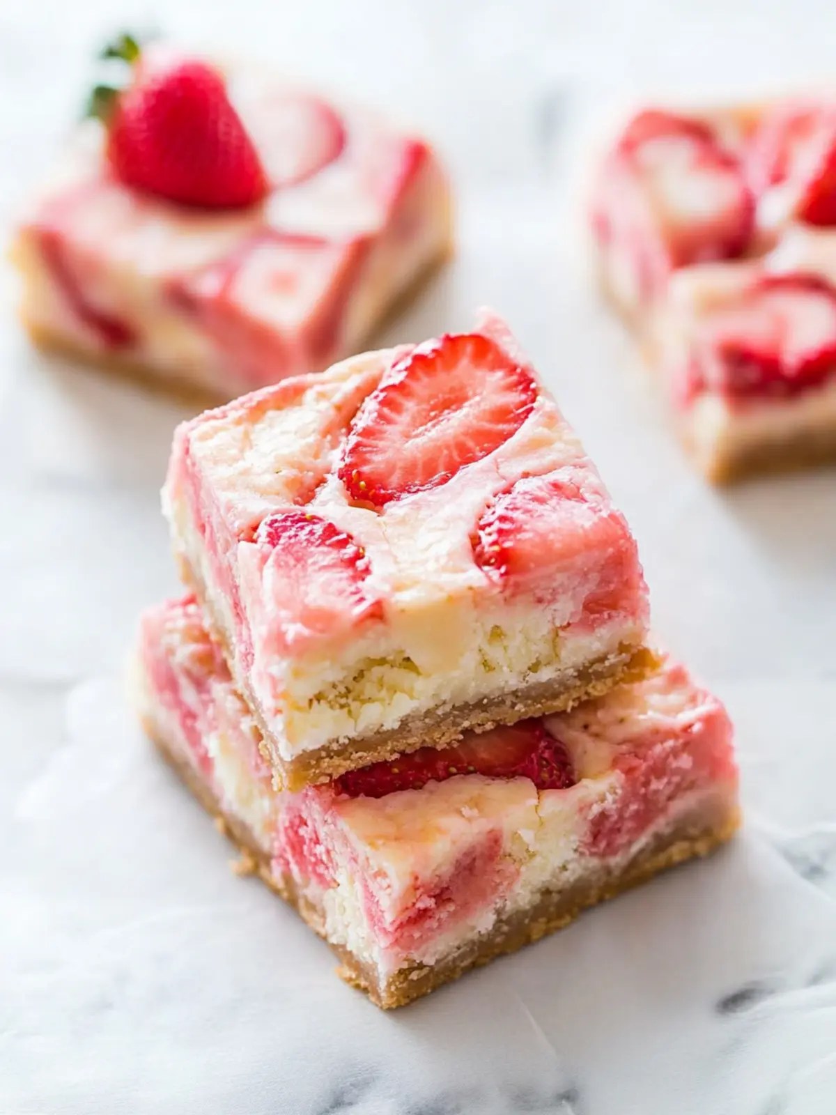 Irresistible Strawberry White Chocolate Gooey Bars in 5 Steps 4 Strawberry White Chocolate Gooey Bars