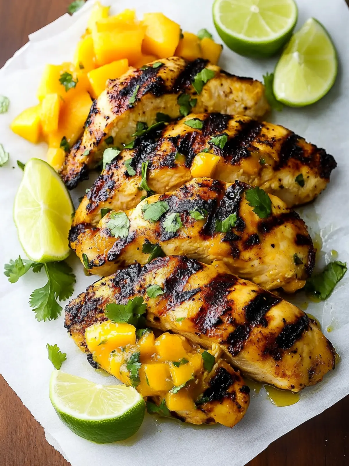 Zesty Grilled Mango Lime Chicken: A 30-Minute Delight 3 Grilled Mango Lime Chicken (30 minute meal)