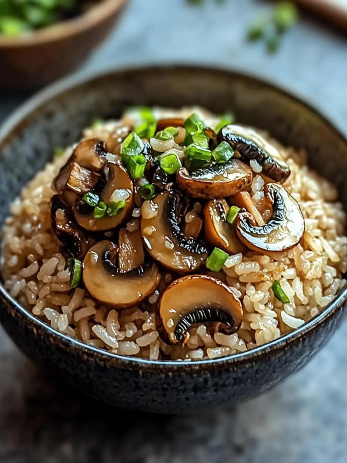 Miso Mushroom Crispy Rice