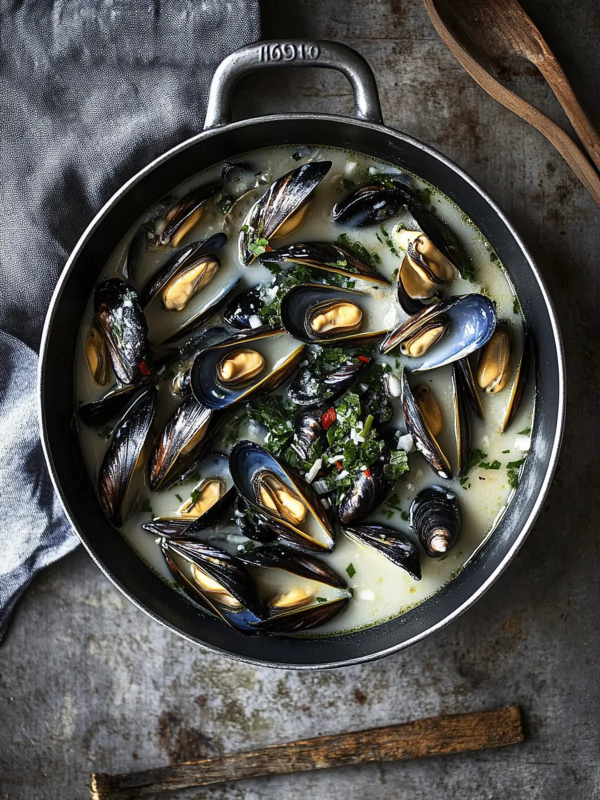 Mussels in Garlic Miso Broth: A Savory Umami Delight 3 Mussels in Garlic Miso Broth