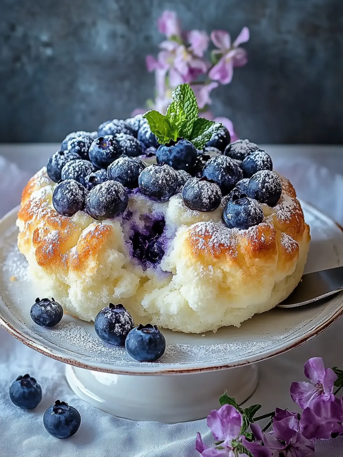 Delicious Fluffy Cottage Cheese Blueberry Cloud Bread Recipe 5 Fluffy Cottage Cheese Blueberry Cloud Bread