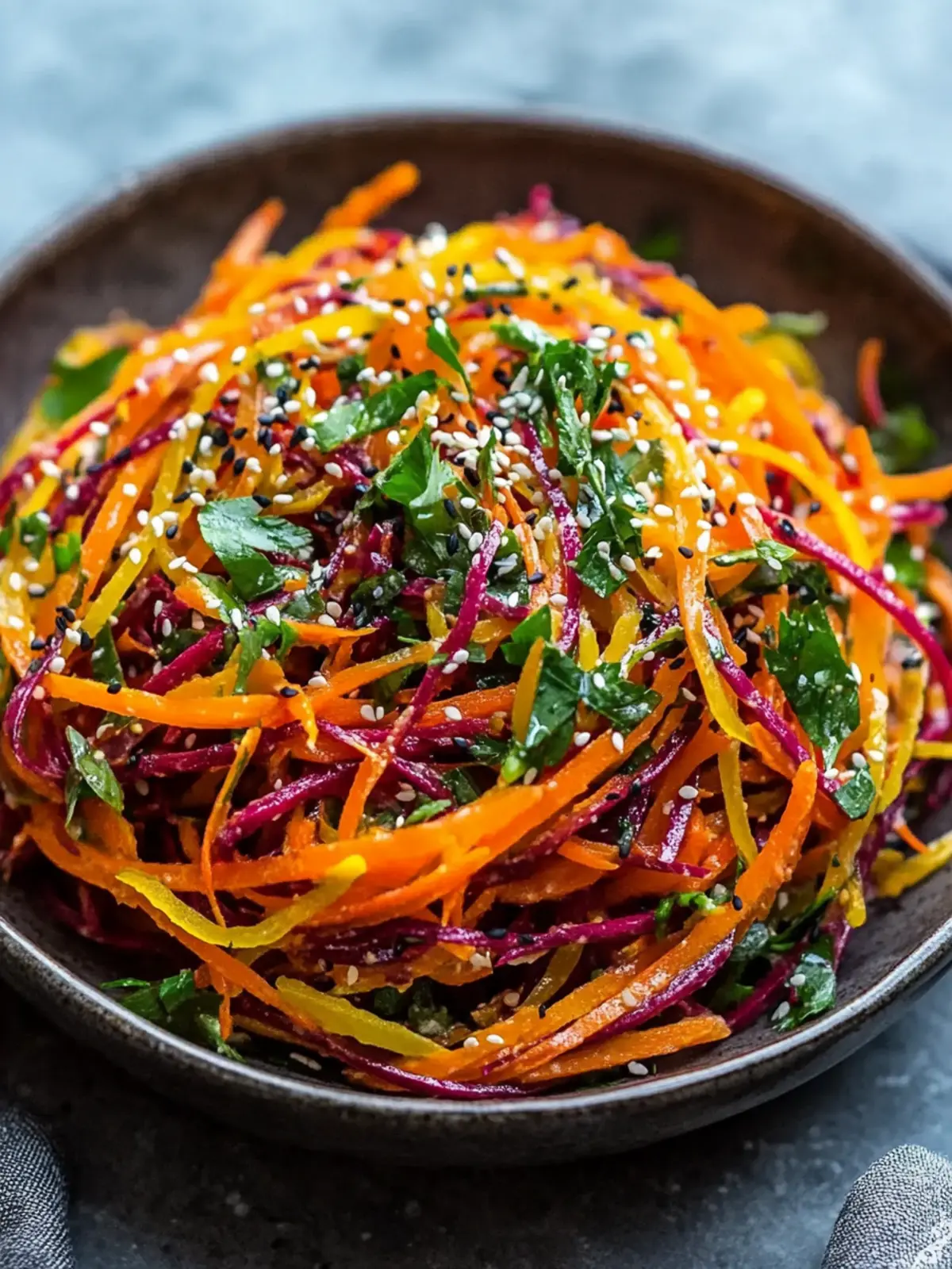 Shaved Rainbow Carrot Sesame Salad for Bright, Fresh Flavor 3 Shaved Rainbow Carrot Sesame Salad