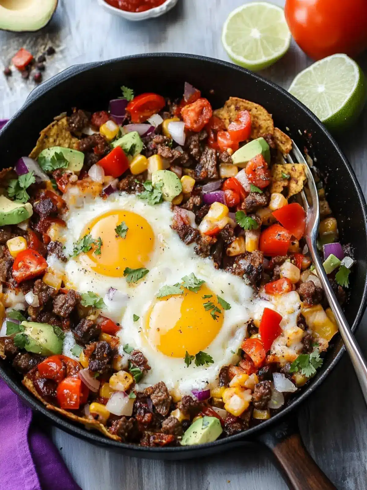 Carne Asada Breakfast Hash