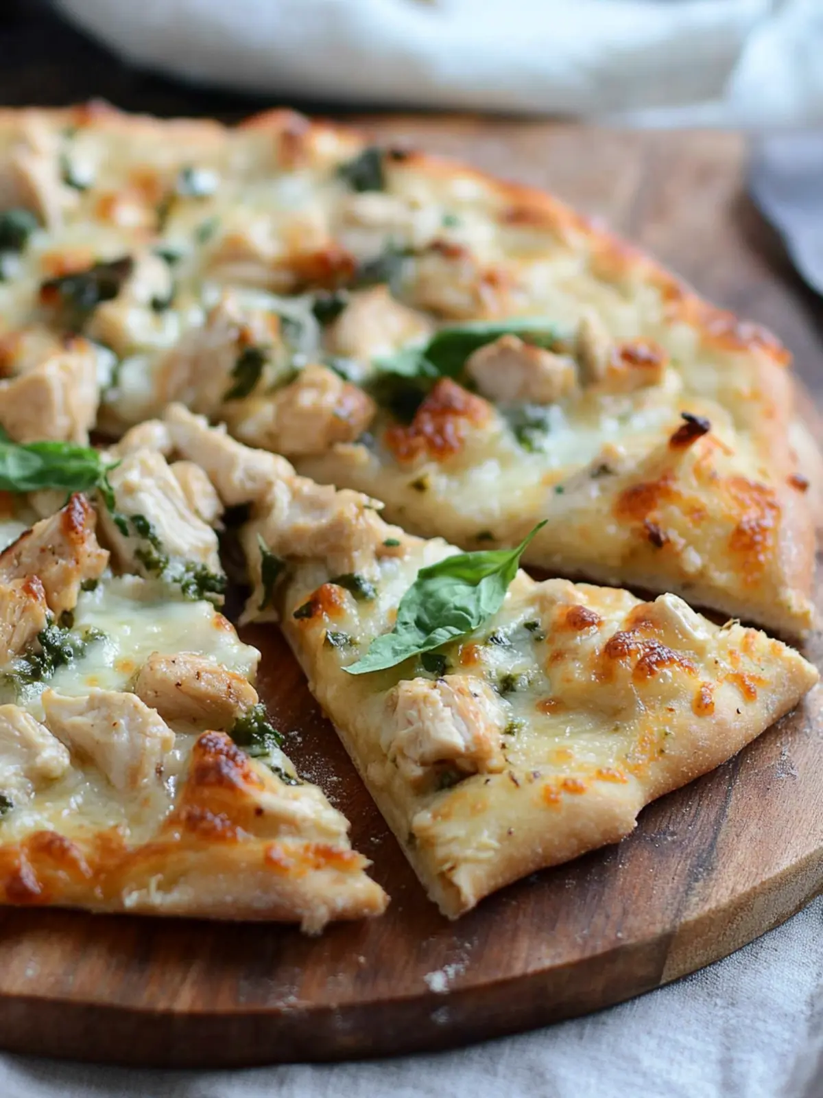 Chicken Alfredo Pizza