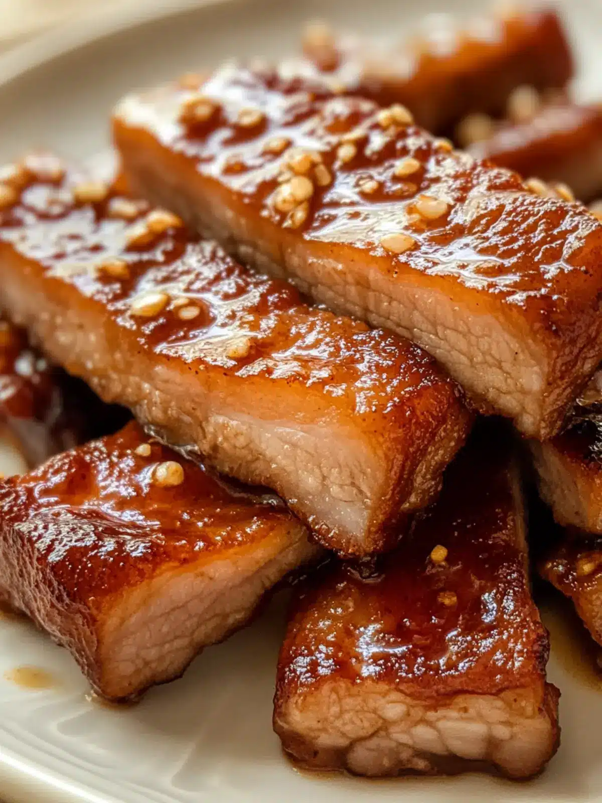 Spicy Air Fryer Pork Belly Strips