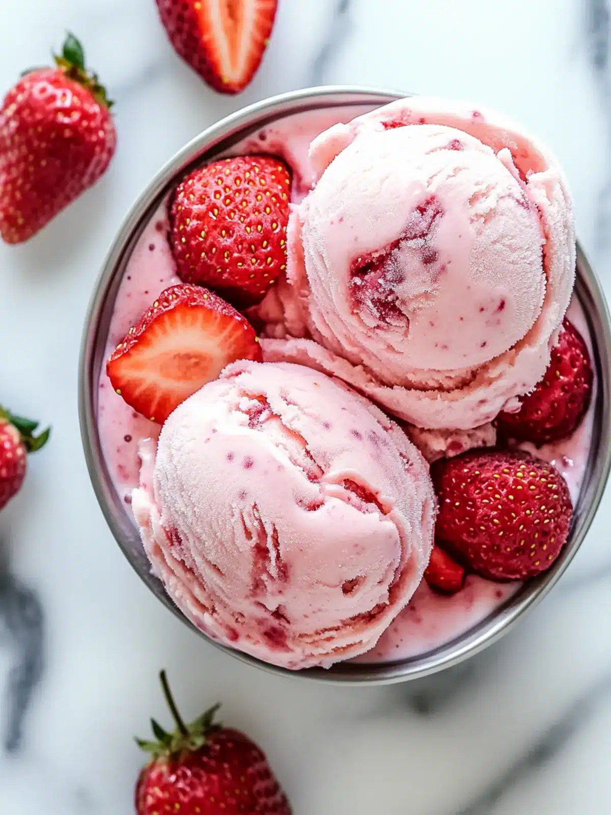 Strawberry Greek Frozen Yogurt