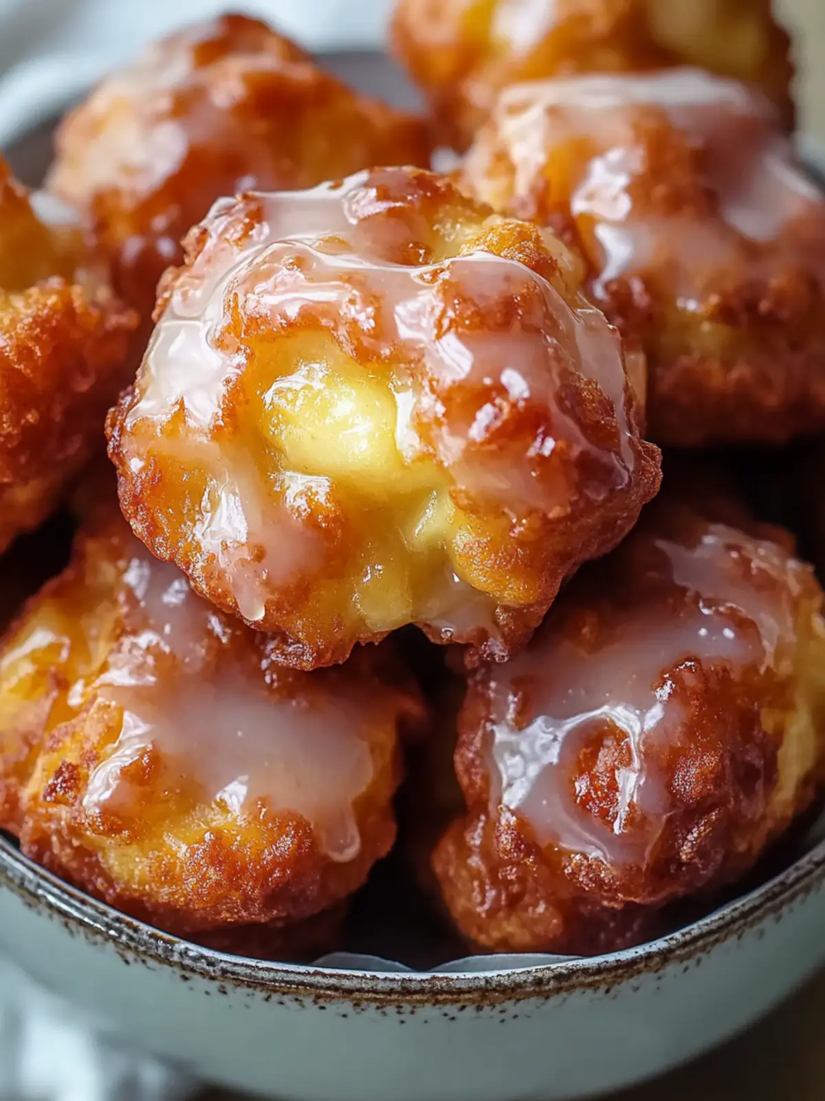 Healthier Baked Apple Fritters With Glaze You’ll Love 3 Baked Apple Fritters With Glaze