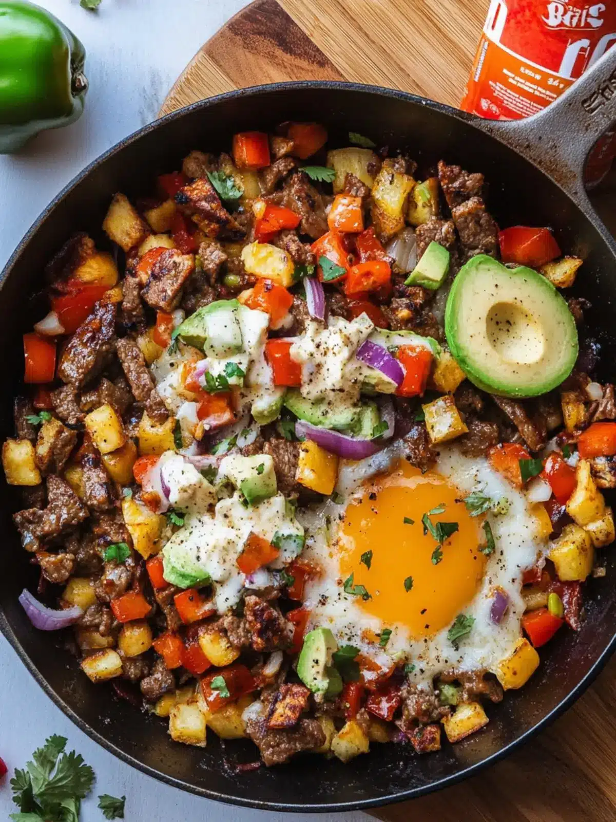 Carne Asada Breakfast Hash