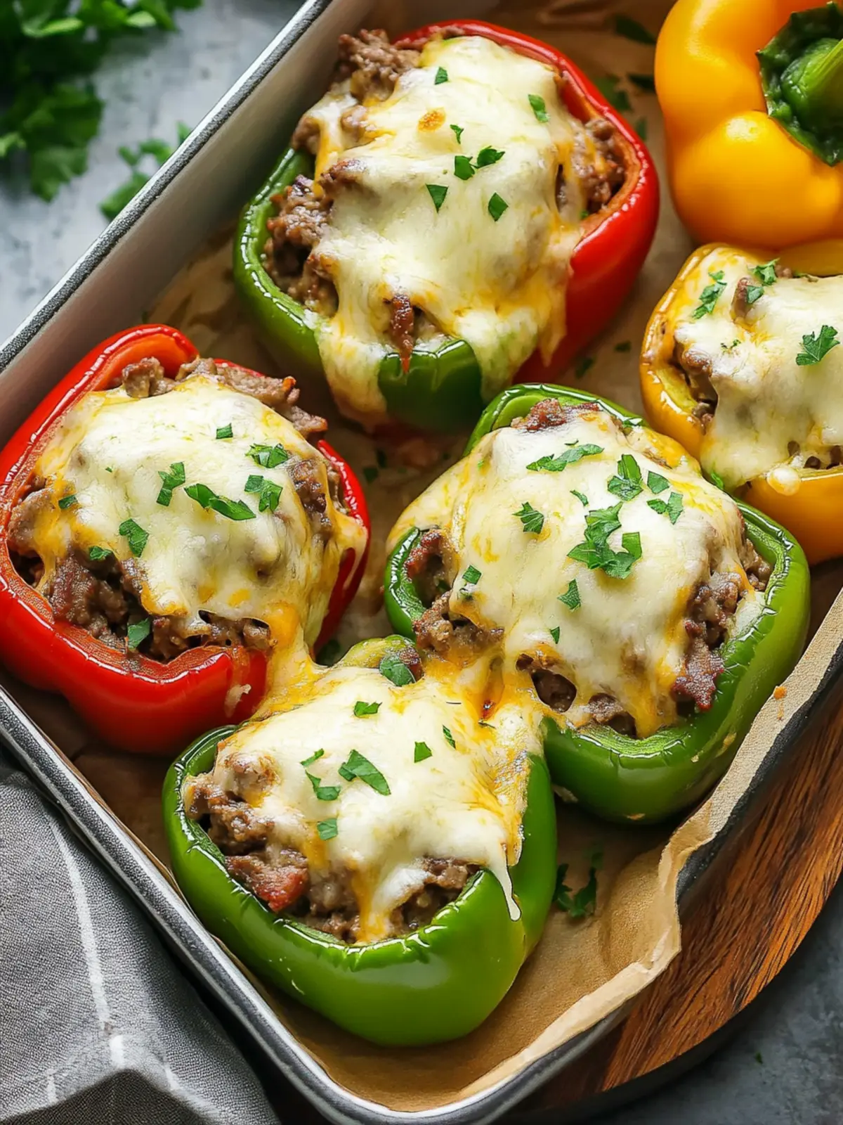 Philly Cheesesteak Stuffed Peppers that Bring Comfort Home 4 Philly Cheesesteak Stuffed Peppers