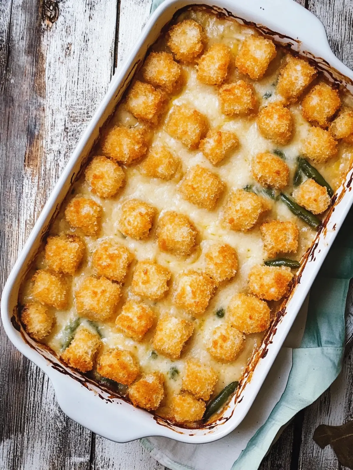 Savory Green Bean Casserole with Tater Tots Delight 4 Green Bean Casserole with Tater Tots