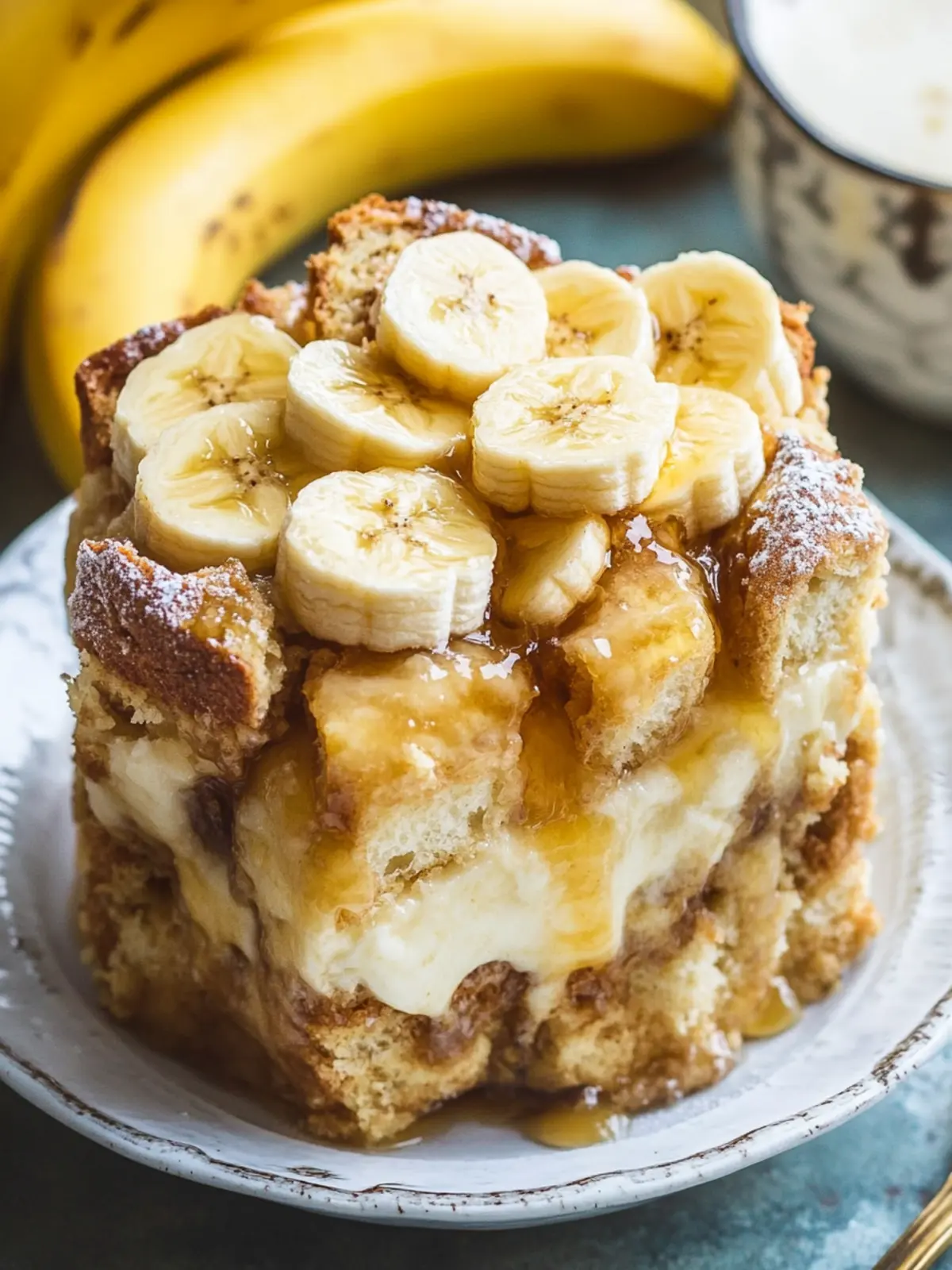 Irresistibly Creamy Banana Bread Pudding You'll Love 2 Banana Bread Pudding